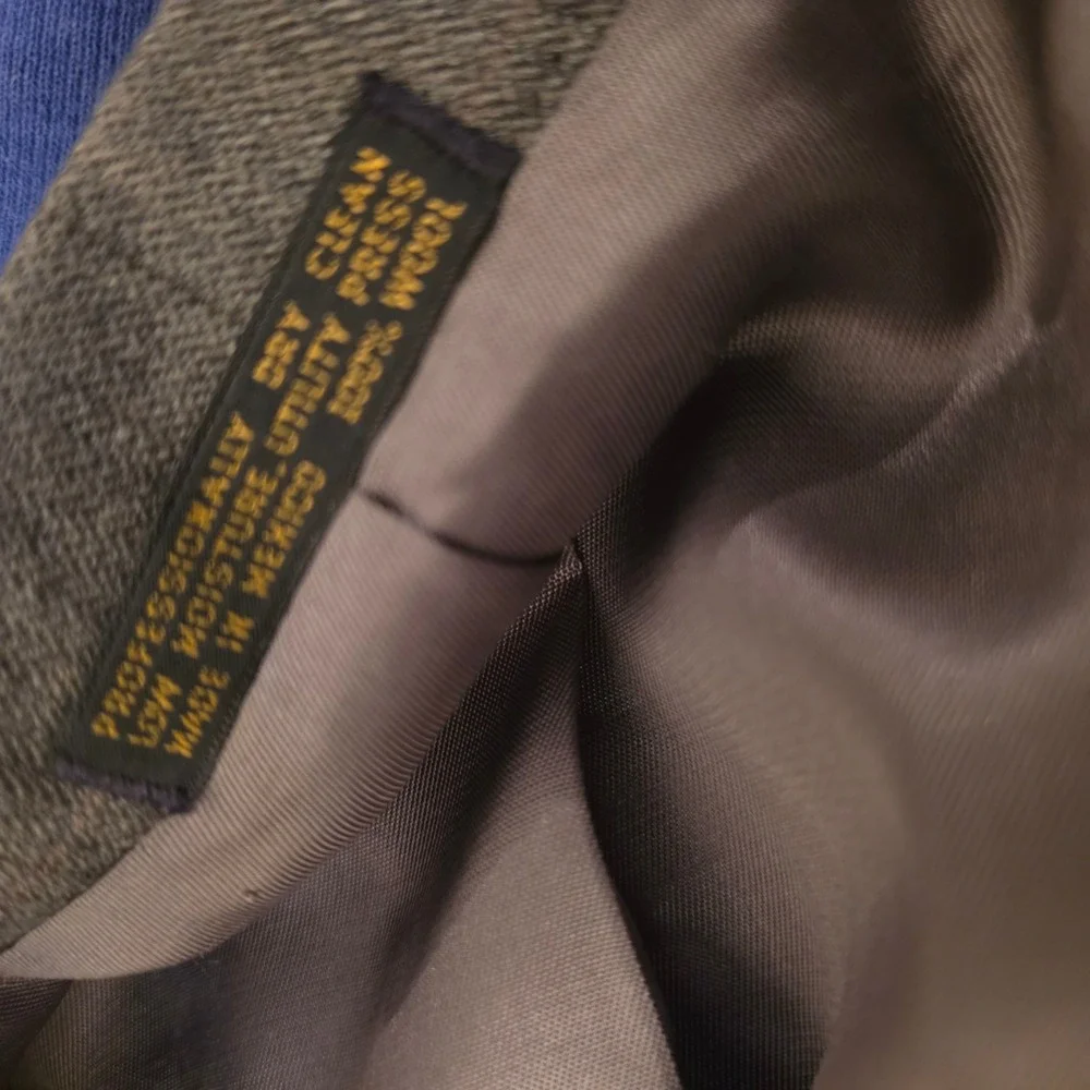 Christian Dior Monsieur Vintage Brown Wool Double Breasted Blazer 40R Windowpane